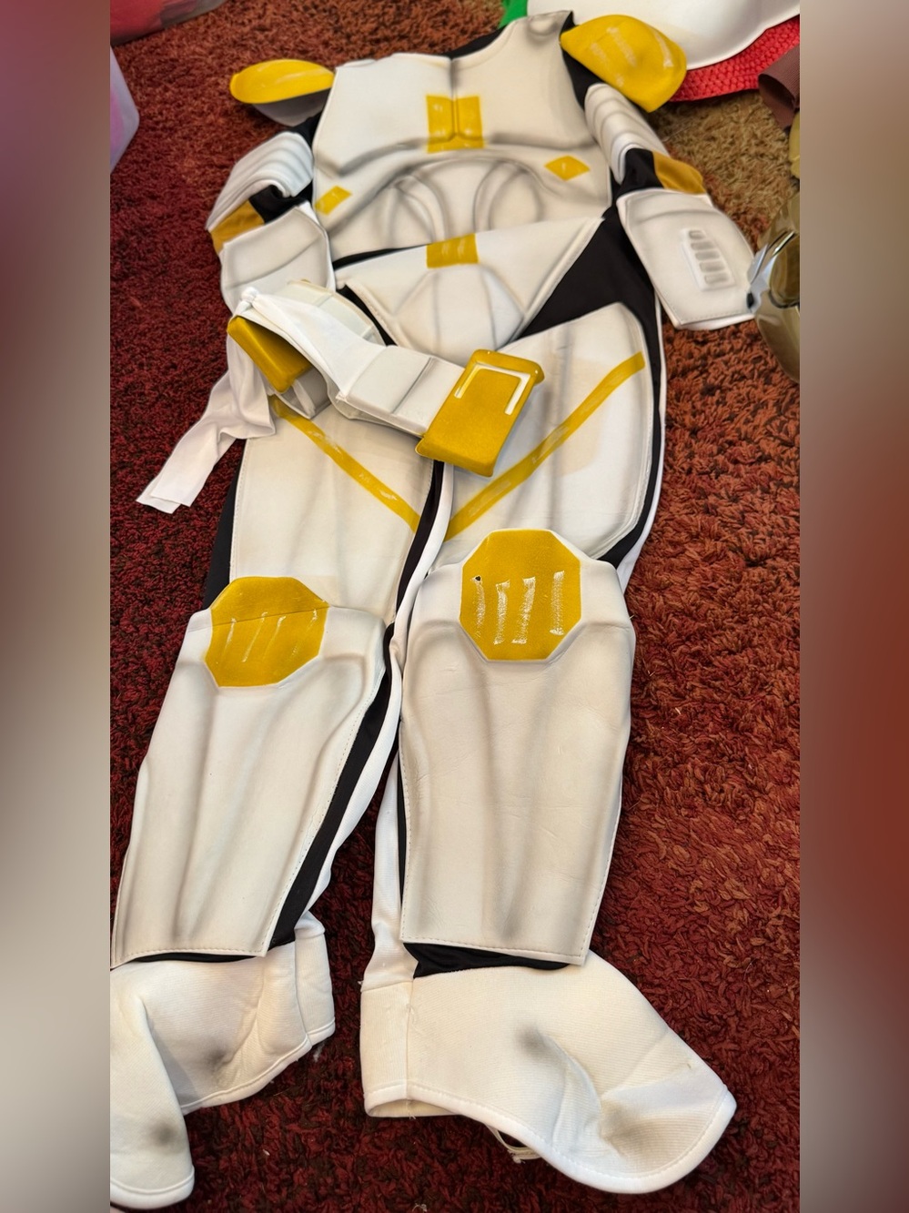 ⚡ Star Wars Clone Trooper Armor Costume White Gold Medium